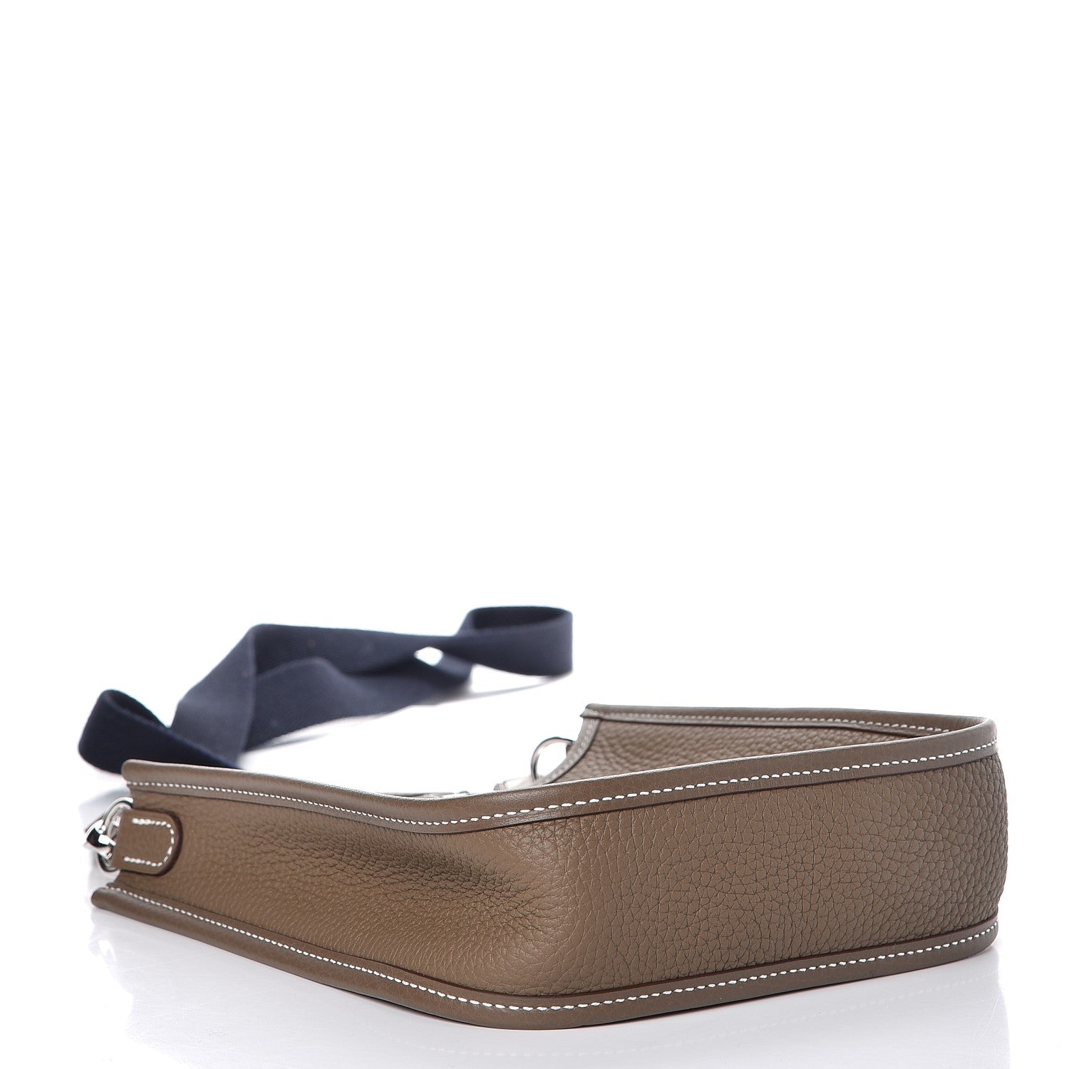 Hermes Taurillon Clemence Amazone Evelyne TPM Etoupe Bleu Indigo 4 of 8