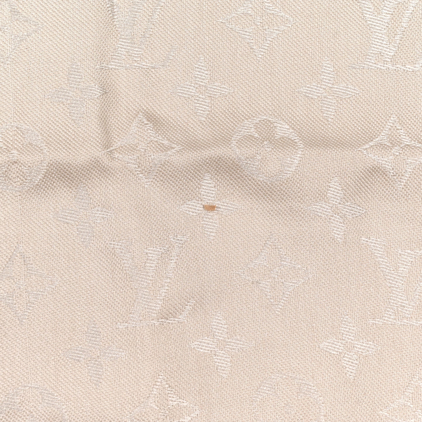 Silk Wool Monogram Shawl Greige