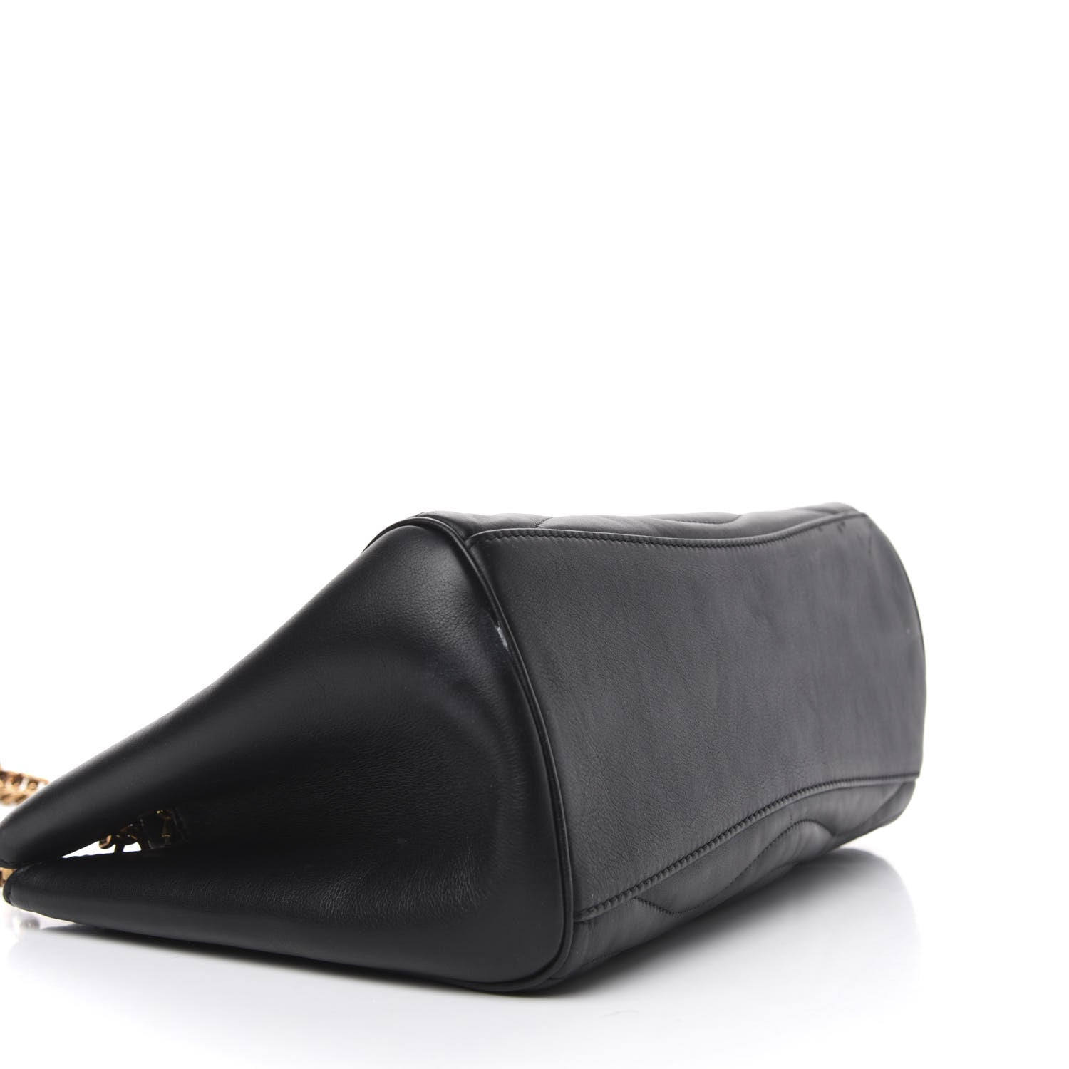 Louis Vuitton Calfskin New Wave Chain Tote Black 4 of 9