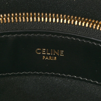 Celine Shiny Calfskin Triomphe Bucket Bag Black 7 of 9