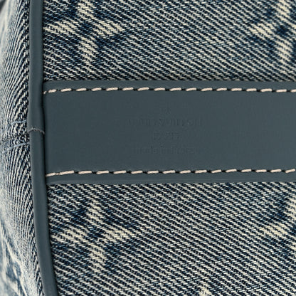 Louis Vuitton Monogram Washed Denim Keepall Bandouliere 25 7 of 10