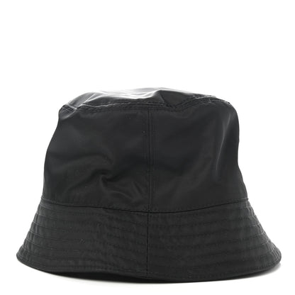 Prada Re-Nylon Metal Triangle Logo Mens Bucket Hat L Black 6 of 8