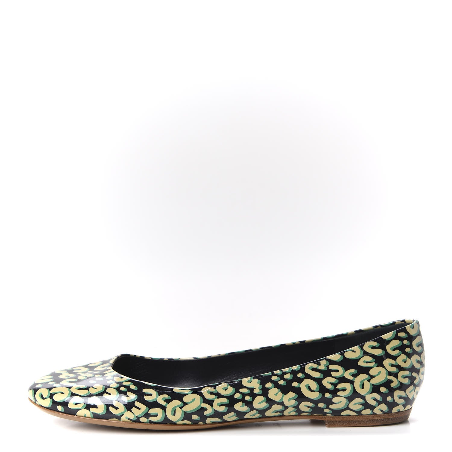 Louis Vuitton Patent Leopard Ballet Flats 40 Blue Infini 1 of 9