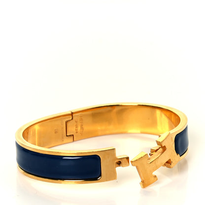 Hermes Enamel Narrow Clic Clac H Bracelet GM Bleu Biarritz 8 of 8