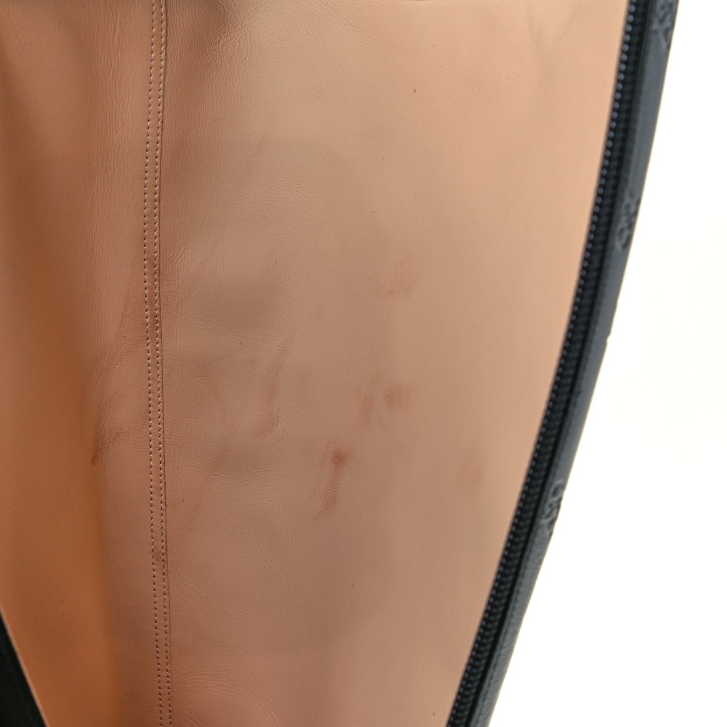 Vitello Karligraphy Embossed FFreedom Knee High Boots 39 Black