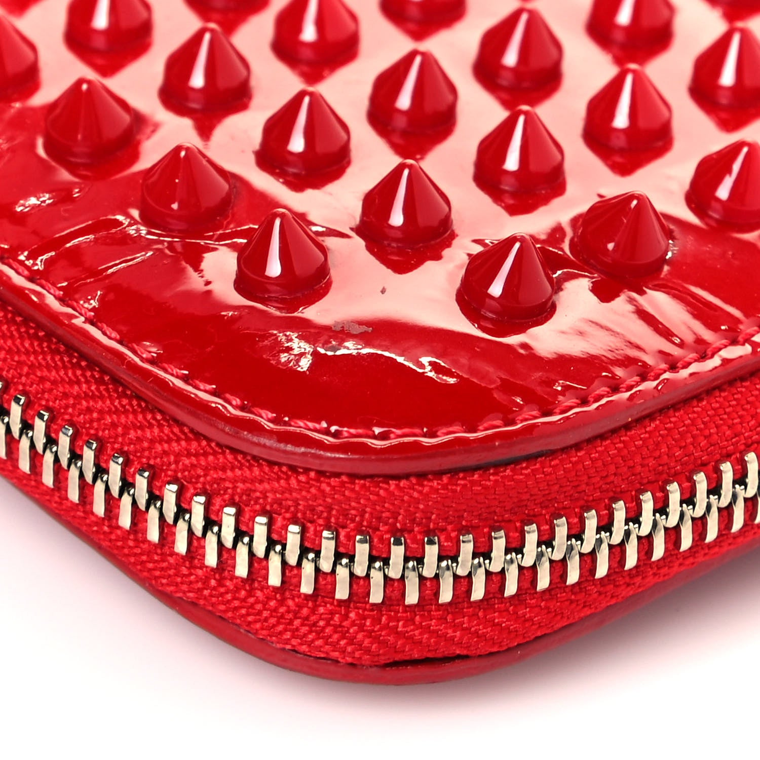 Christian Louboutin Patent Calf Spiked Cris iPad Case Red 10 of 17