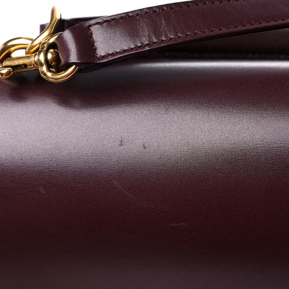Saint Laurent Calfskin Large Highschool Satchel Burgundy 14 of 16