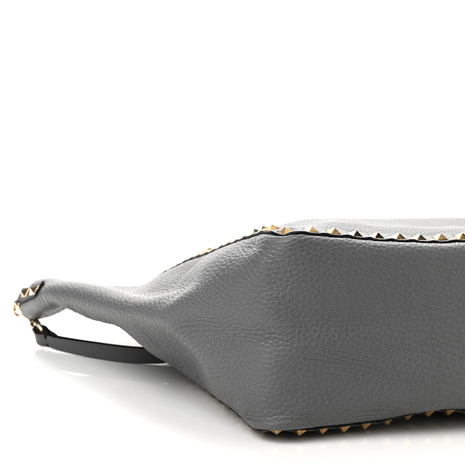 Valentino Garavani Grained Calfskin Medium Rockstud Reversible Tote Dark Rose Grey 12 of 22