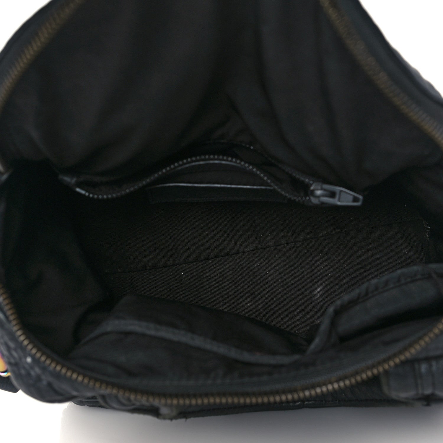 Alexander Wang Pebbled Lambskin Rockie Black Iridescent Hardware 4 of 10