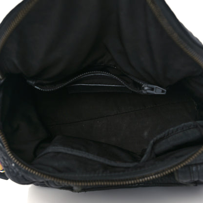 Alexander Wang Pebbled Lambskin Rockie Black Iridescent Hardware 4 of 10