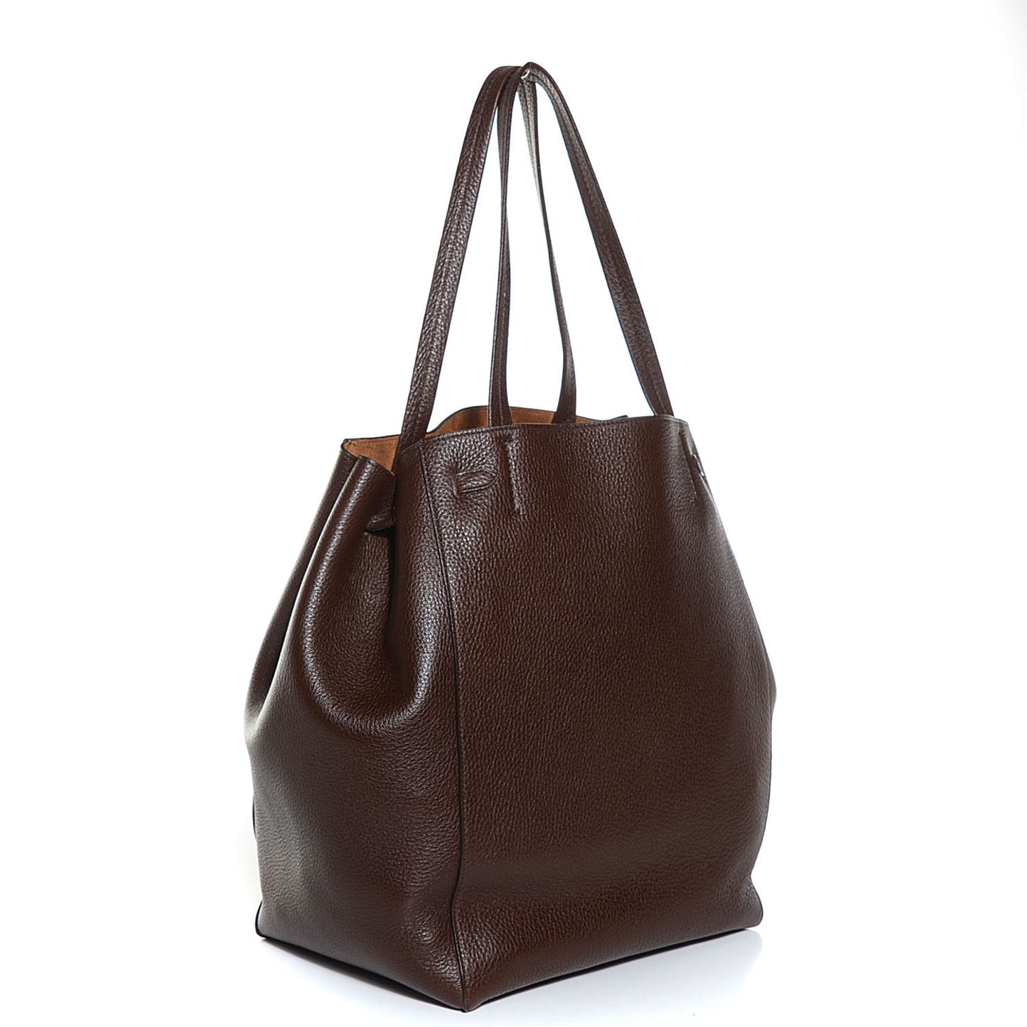 Soft Grained Calfskin Medium Cabas Phantom Brown