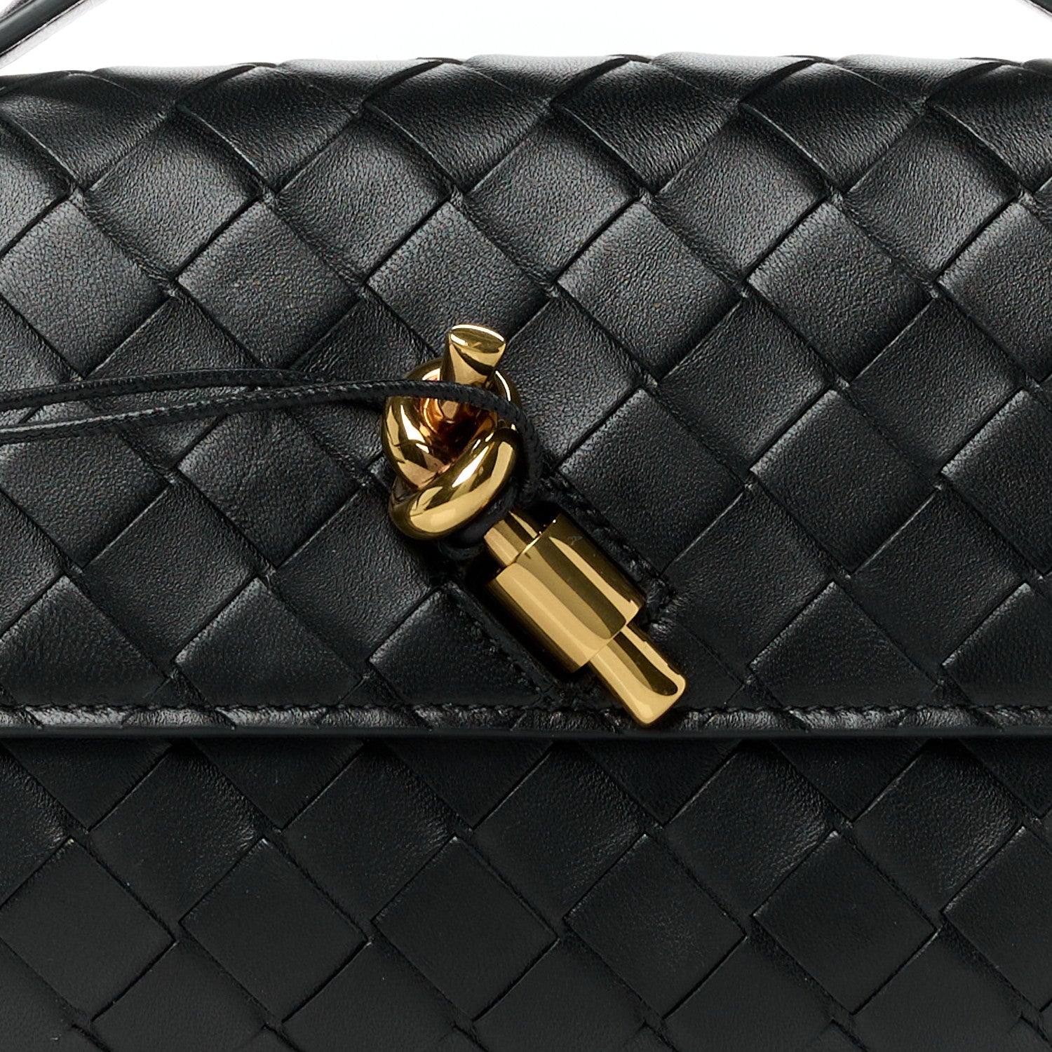 Bottega Veneta Nappa Intrecciato Long Andiamo Top Handle Clutch Black 8 of 11