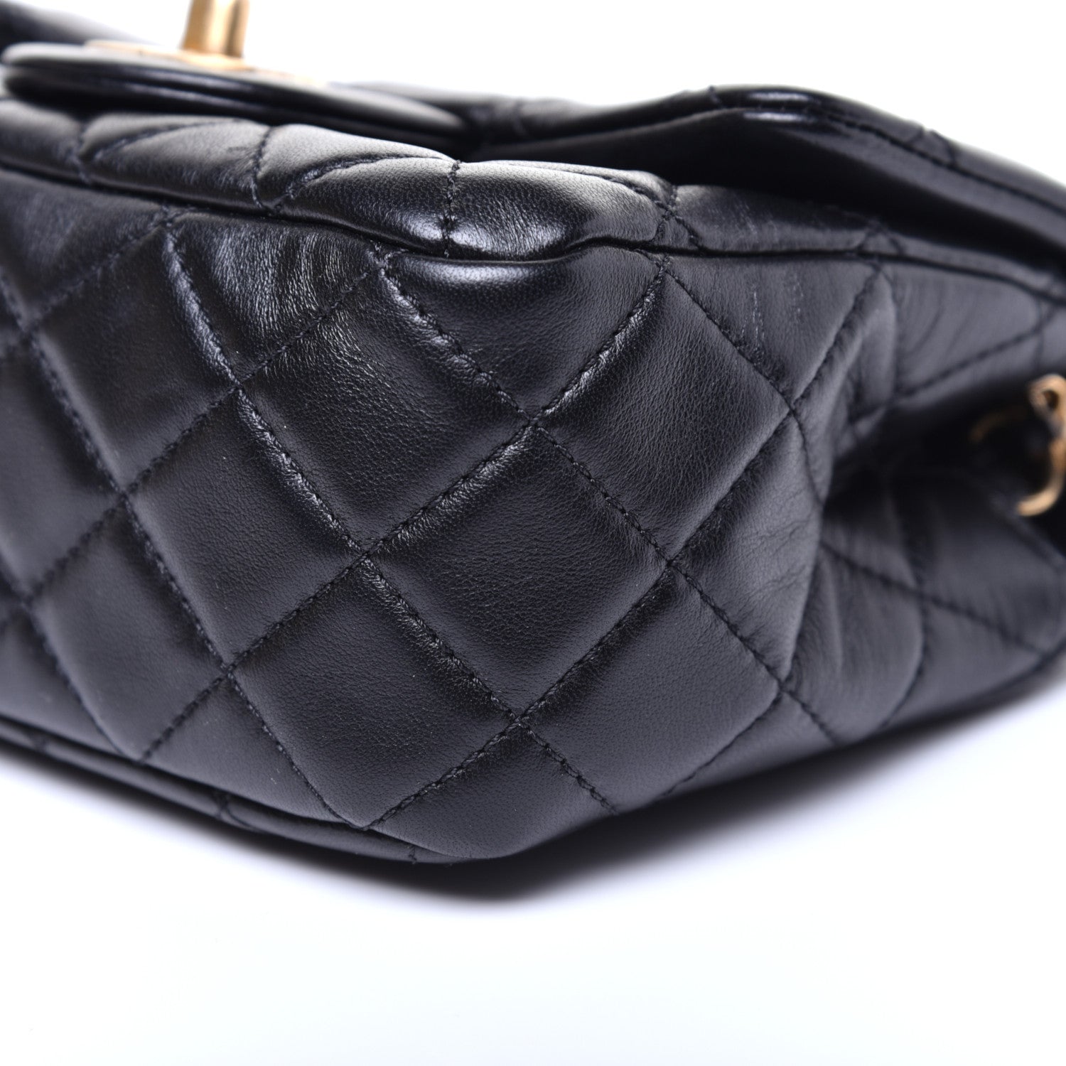 Chanel Lambskin Quilted Mini Pearl Crush Flap Black 8 of 9