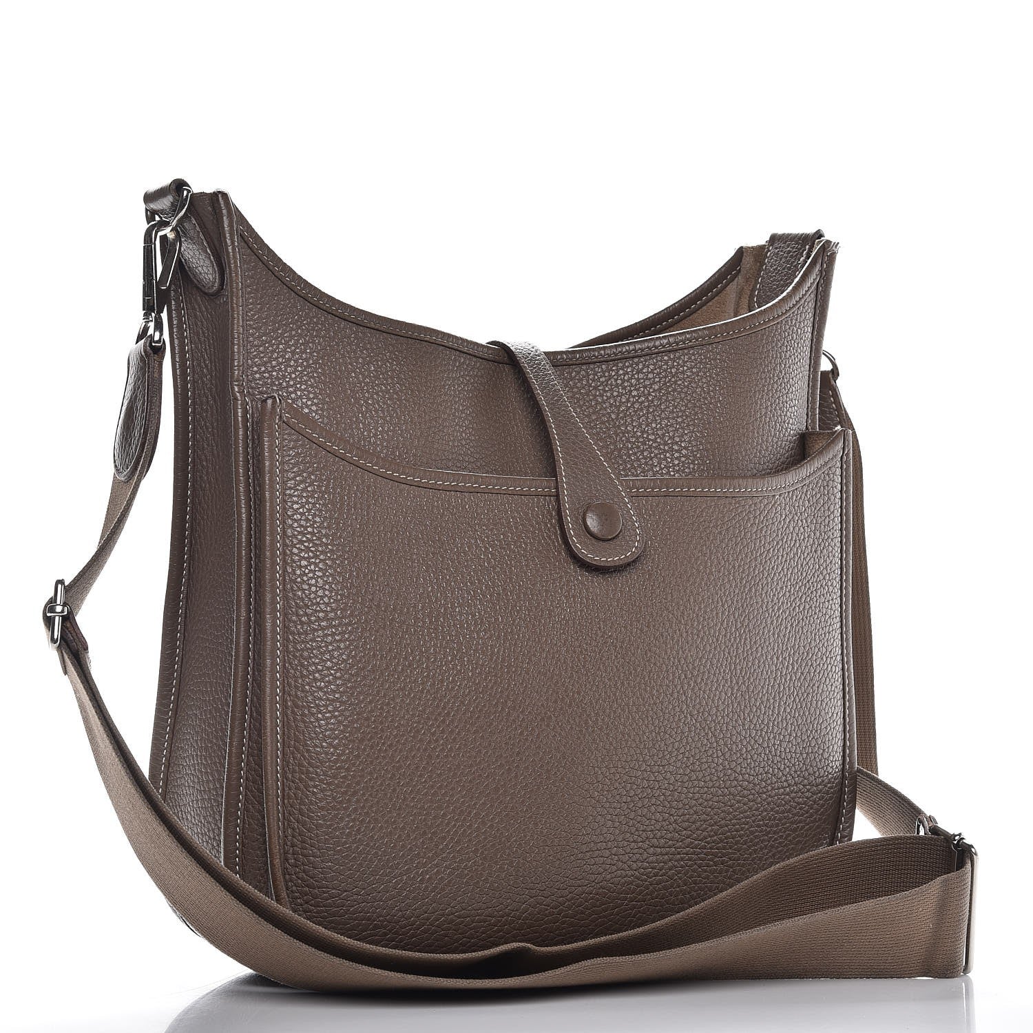 Hermes Taurillon Clemence Evelyne III PM Etoupe 3 of 18