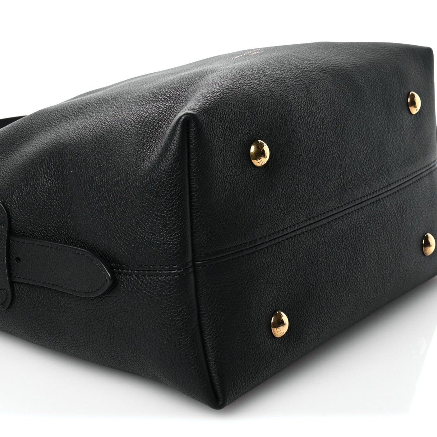 Grained Calfskin Low Key Hobo MM Black