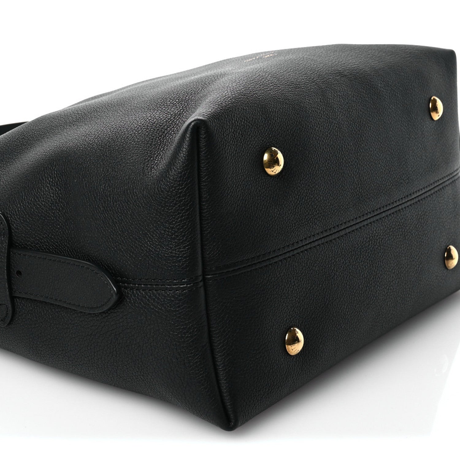 Louis Vuitton Grained Calfskin Low Key Hobo MM Black 9 of 11