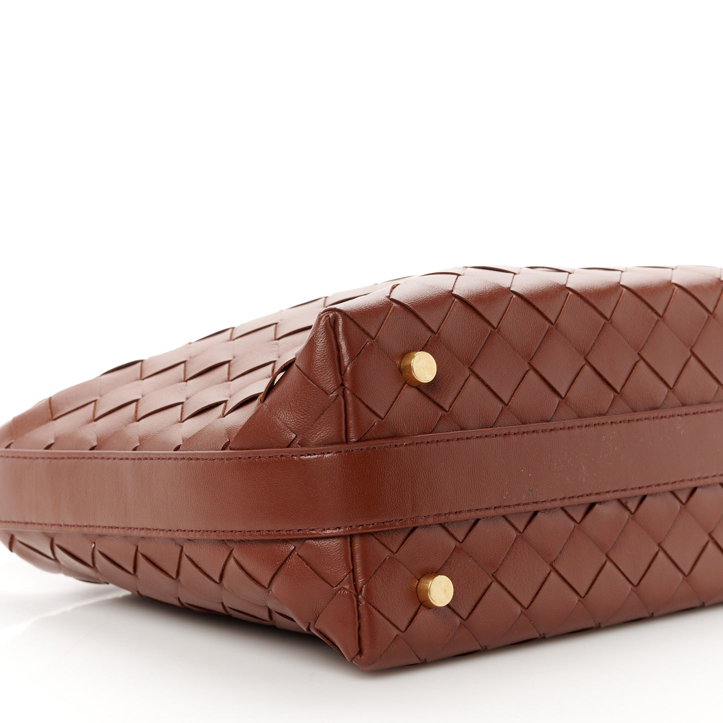 Calfskin Nappa Intrecciato Mini Wallace Sapele