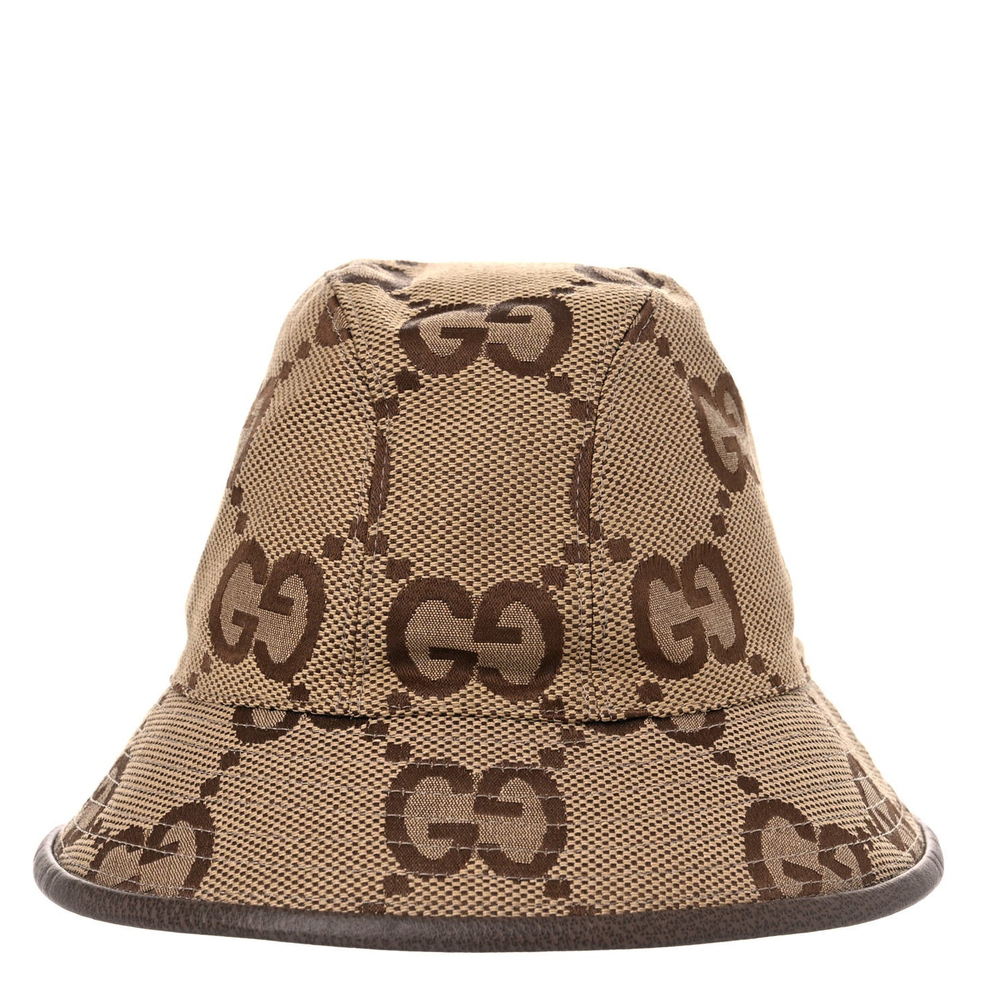 Monogram Jumbo GG Bucket Hat S Camel Ebony New Acero