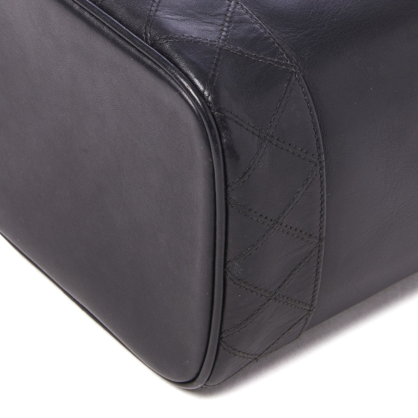 Calfskin Cosmetic Vanity Bag Black