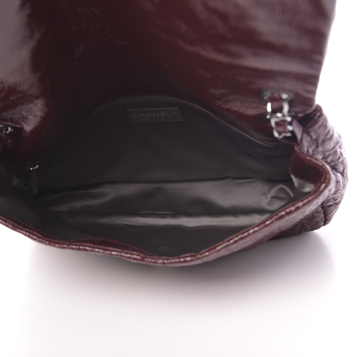 Chanel Vinyl Rock In Moscow Single Flap Dark Red 5 of 10