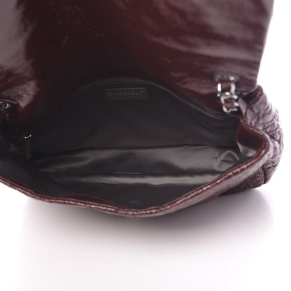 Chanel Vinyl Rock In Moscow Single Flap Dark Red 5 of 10