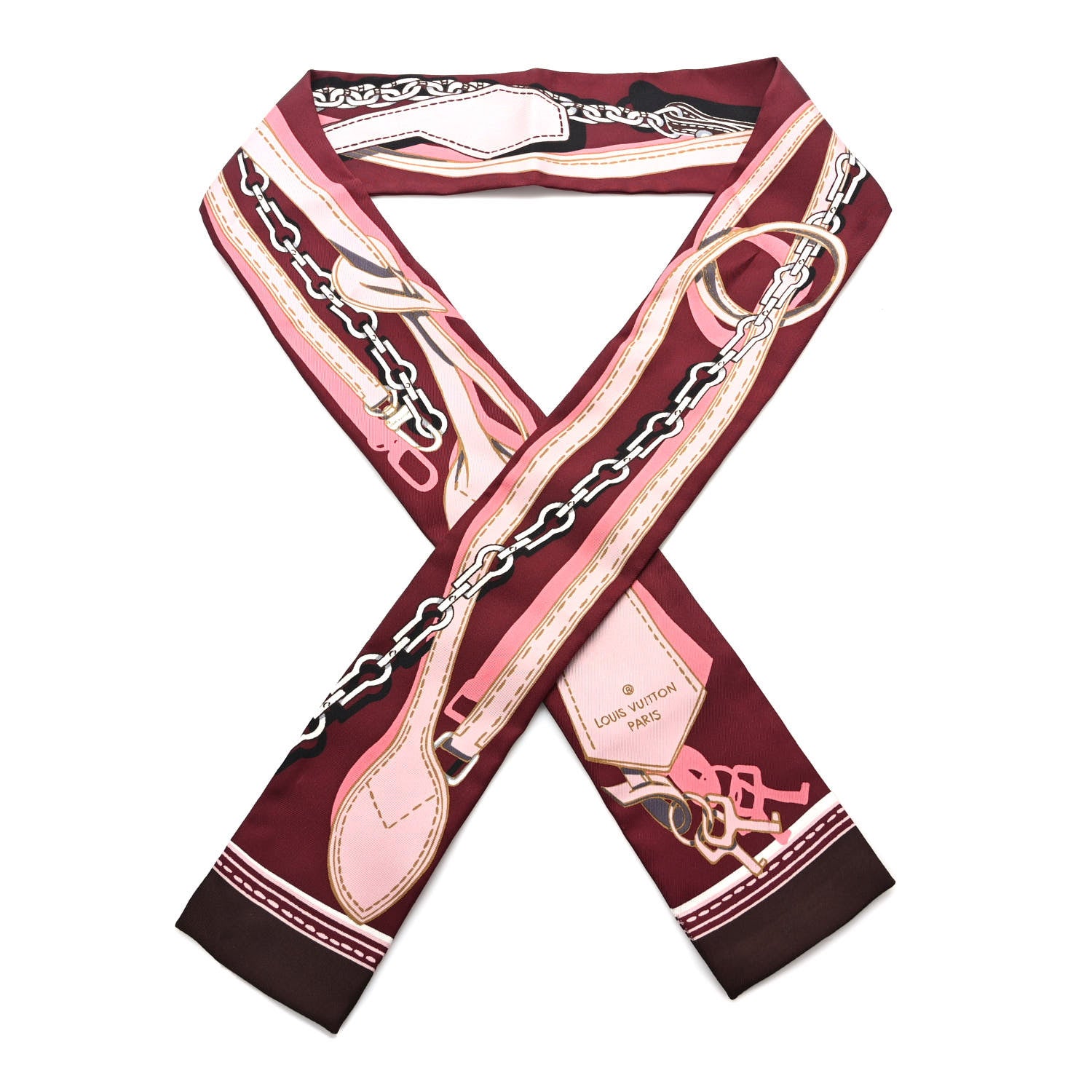 Louis Vuitton Silk Handle Me Bandeau Bordeaux 1 of 3