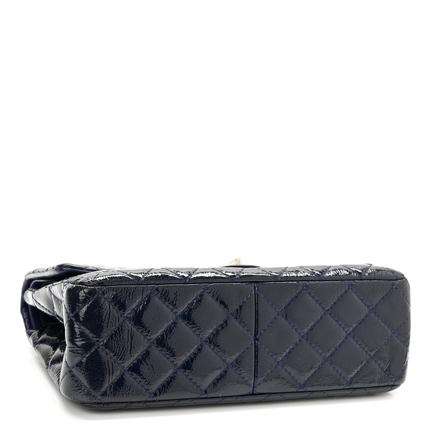 Chanel Distressed Patent Quilted 2.55 Reissue 226 Flap Navy 4 of 15