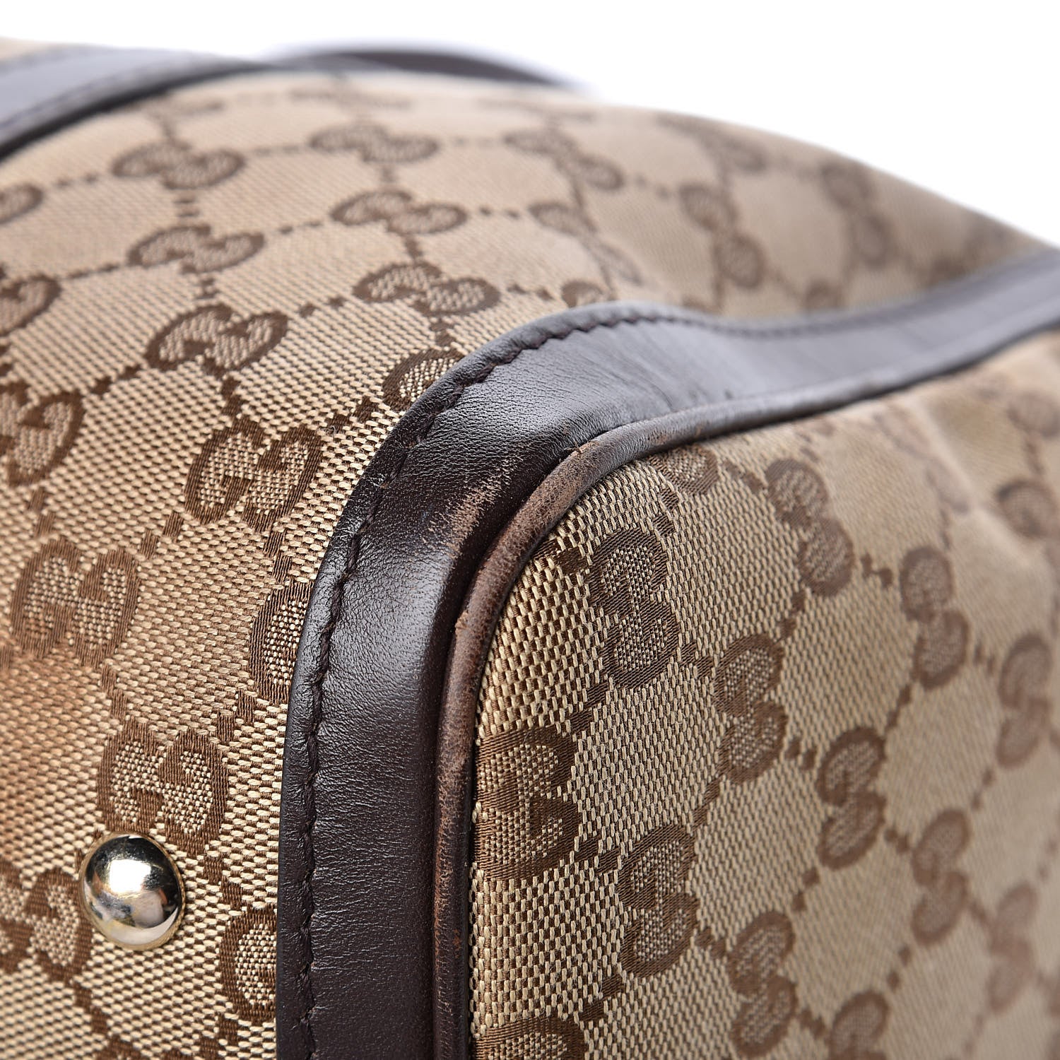 Gucci Monogram Medium Joy Boston Dark Brown 13 of 17