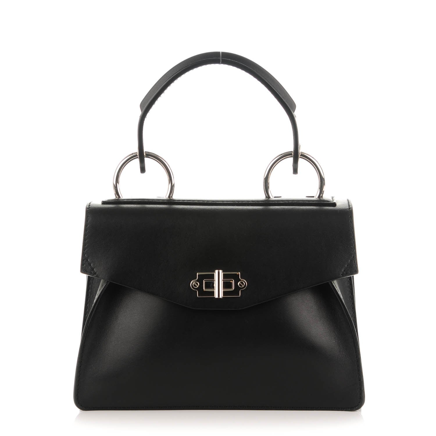 Proenza Schouler Calfskin Small Hava Top Handle Bag Black 1 of 8