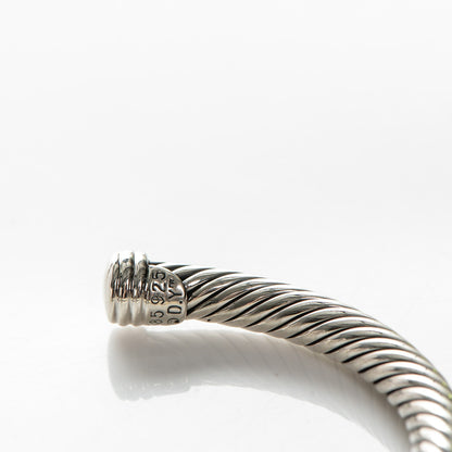 David Yurman Sterling Silver 14K Yellow Gold 5mm Cable Classics Single Station Bracelet 4 of 5