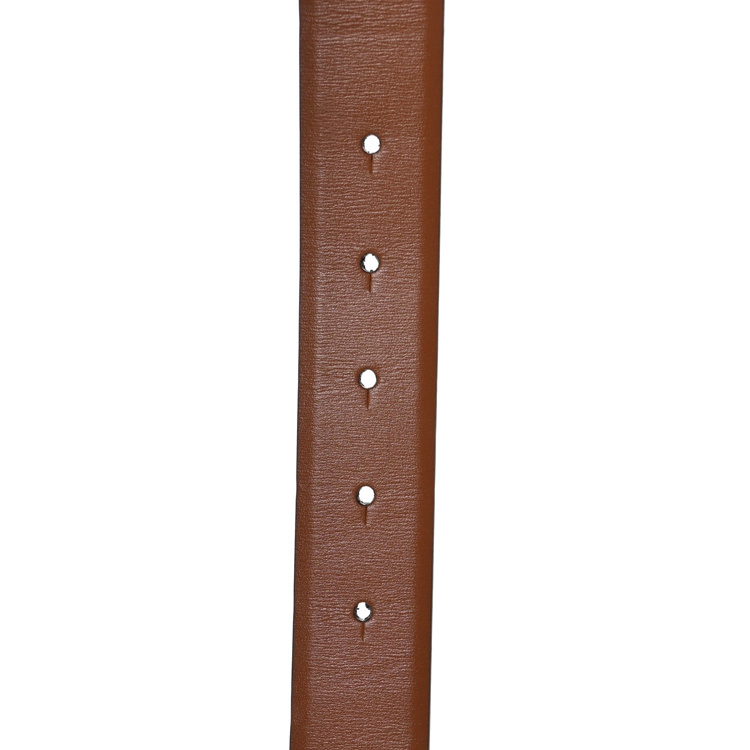 Valentino Garavani VALENTINO GARAVANI Glossy Calfskin VLogo Reversible 30mm Belt 85 34 Saddle Brown Black 5 of 6