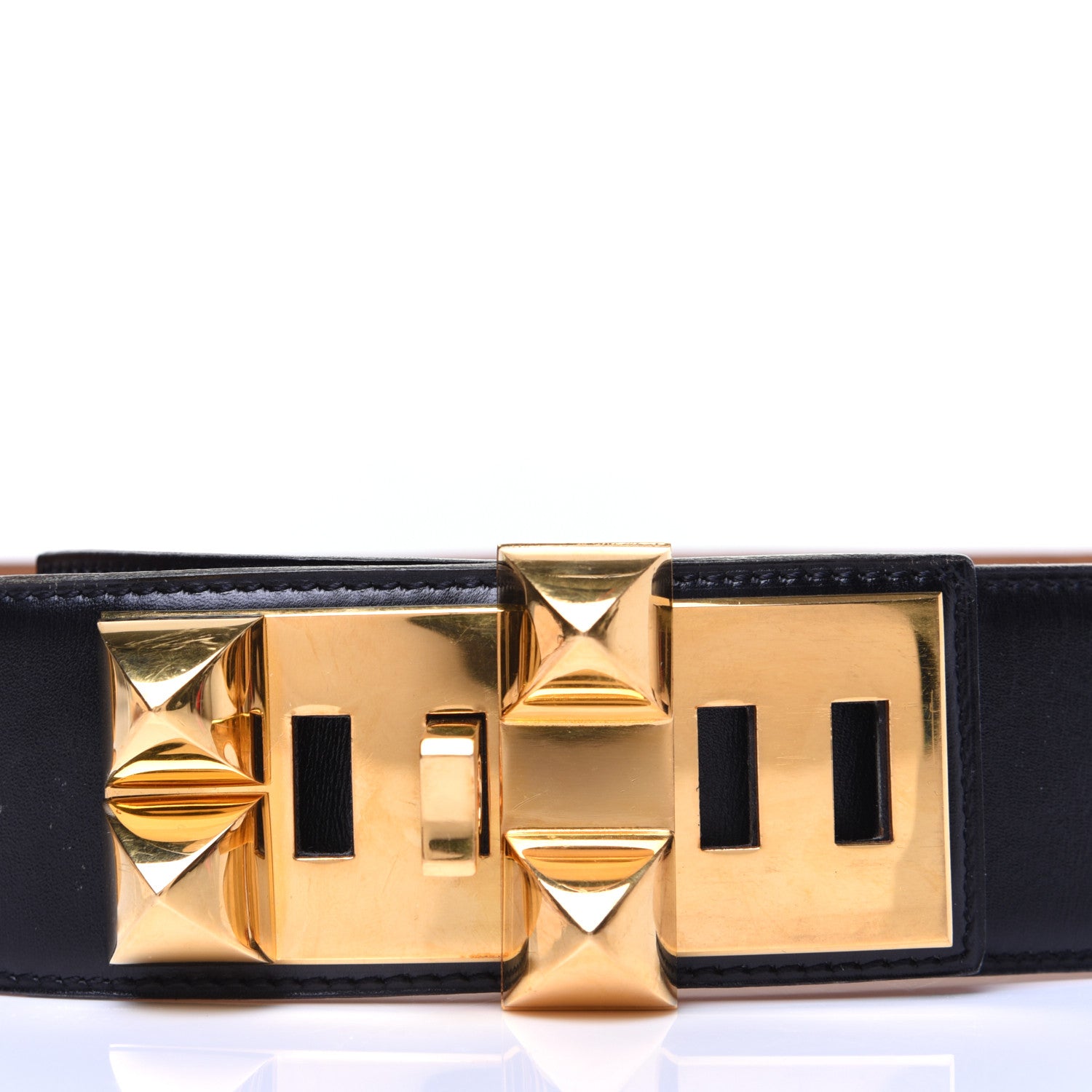 Hermes Box Collier De Chien CDC Belt 75 Black 4 of 12