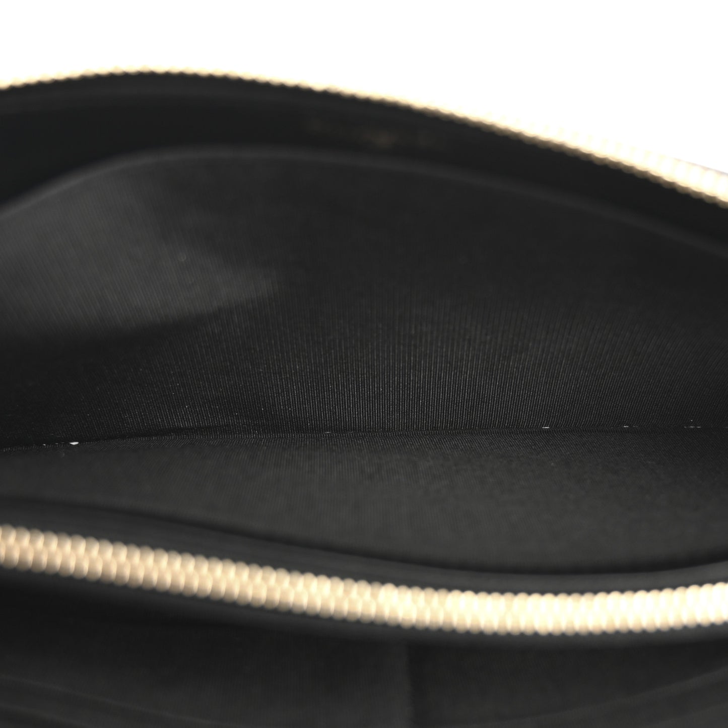 Caviar Quilted Small Zipped Boy Pouch Black