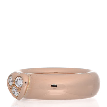 Tiffany 18K Rose Gold Diamond Heart Ring 50 5.25 3 of 5