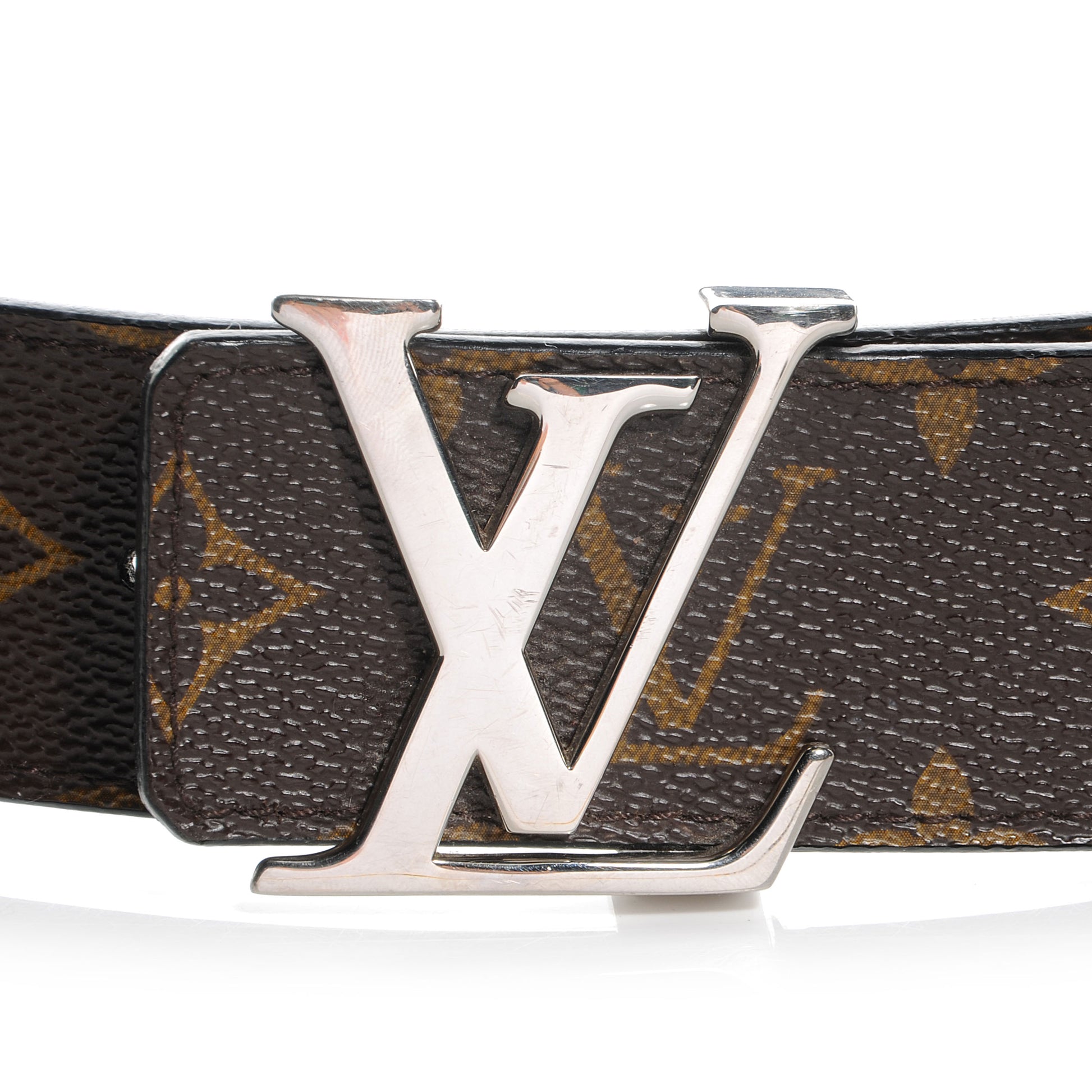 Louis Vuitton Macassar Monogram LV Initiales Reversible Belt120 48 3 of 5