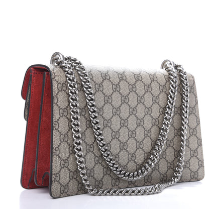 Gucci GG Supreme Monogram Small Dionysus Shoulder Bag Red 4 of 13