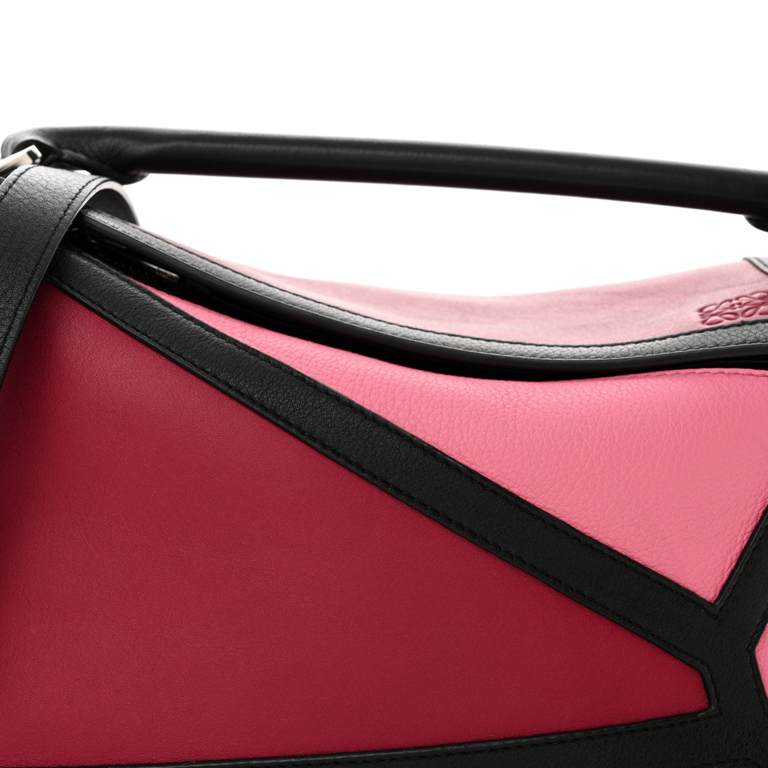 Loewe Calfskin Small Graphic Puzzle Bag Raspberry Wild Rose 8 of 10