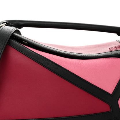 Loewe Calfskin Small Graphic Puzzle Bag Raspberry Wild Rose 8 of 10