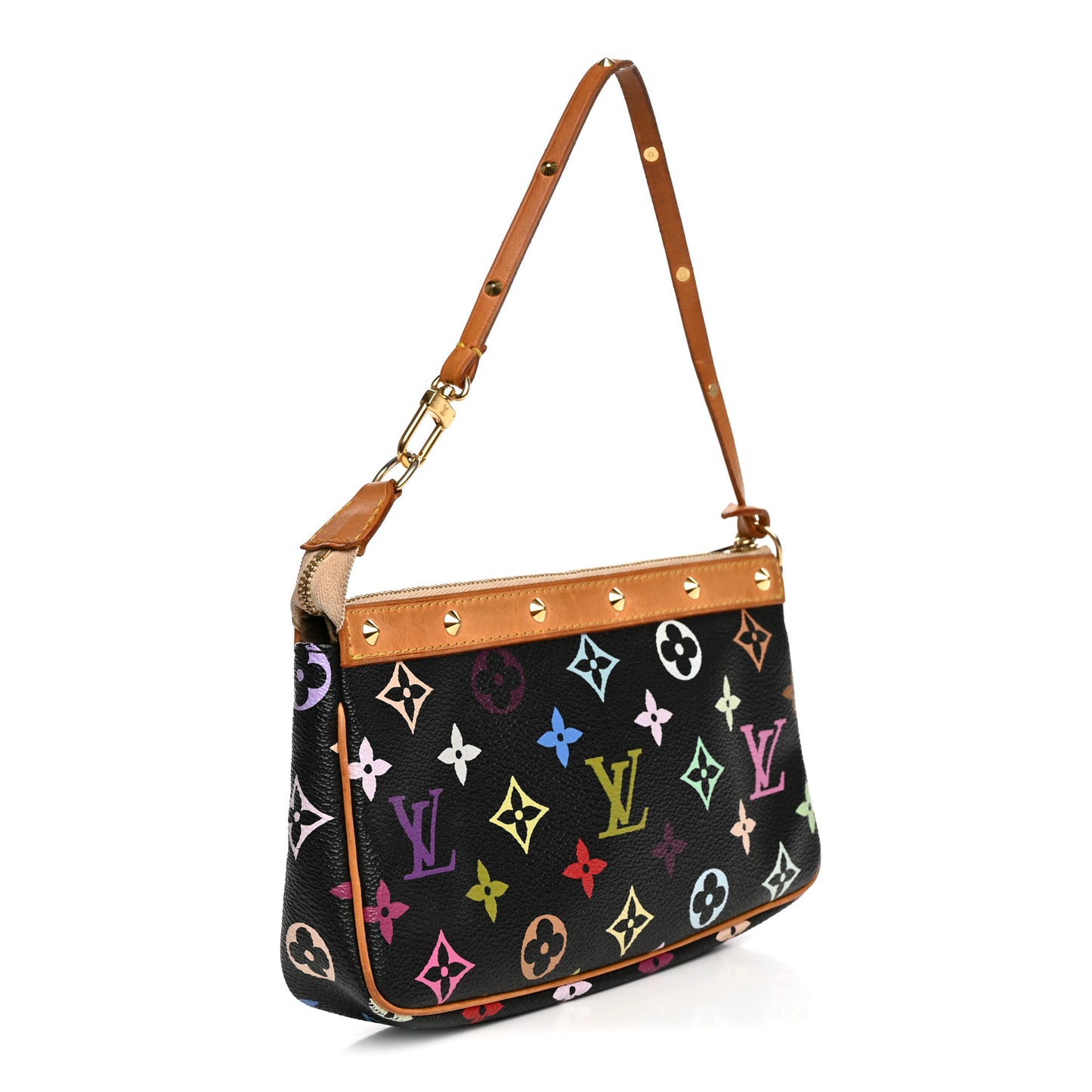 Monogram Multicolor Pochette Accessories Black