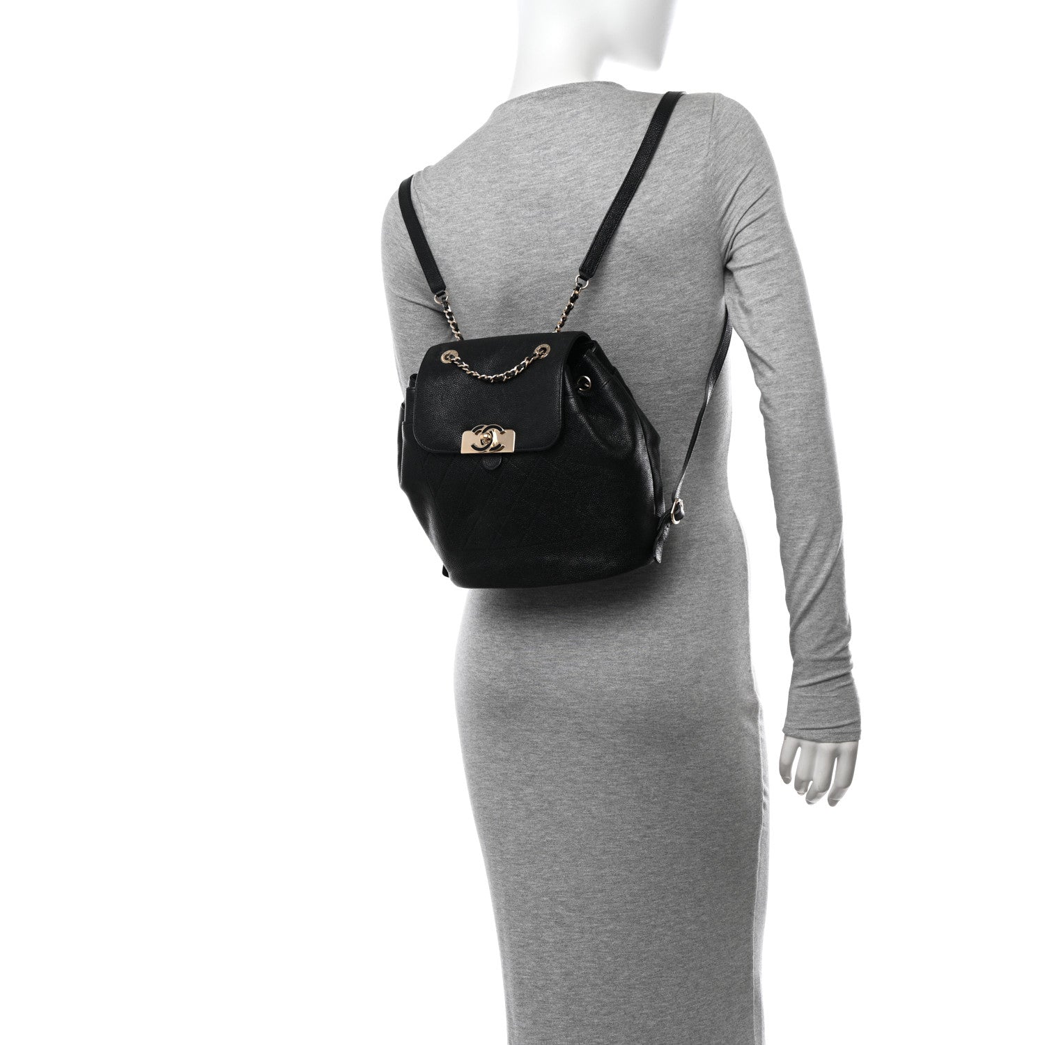 Chanel Caviar Quilted Backpack Black 2 of 12
