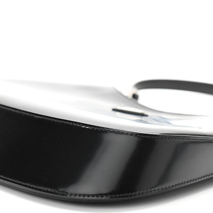 Prada Spazzolato Cleo Shoulder Bag Black 10 of 11