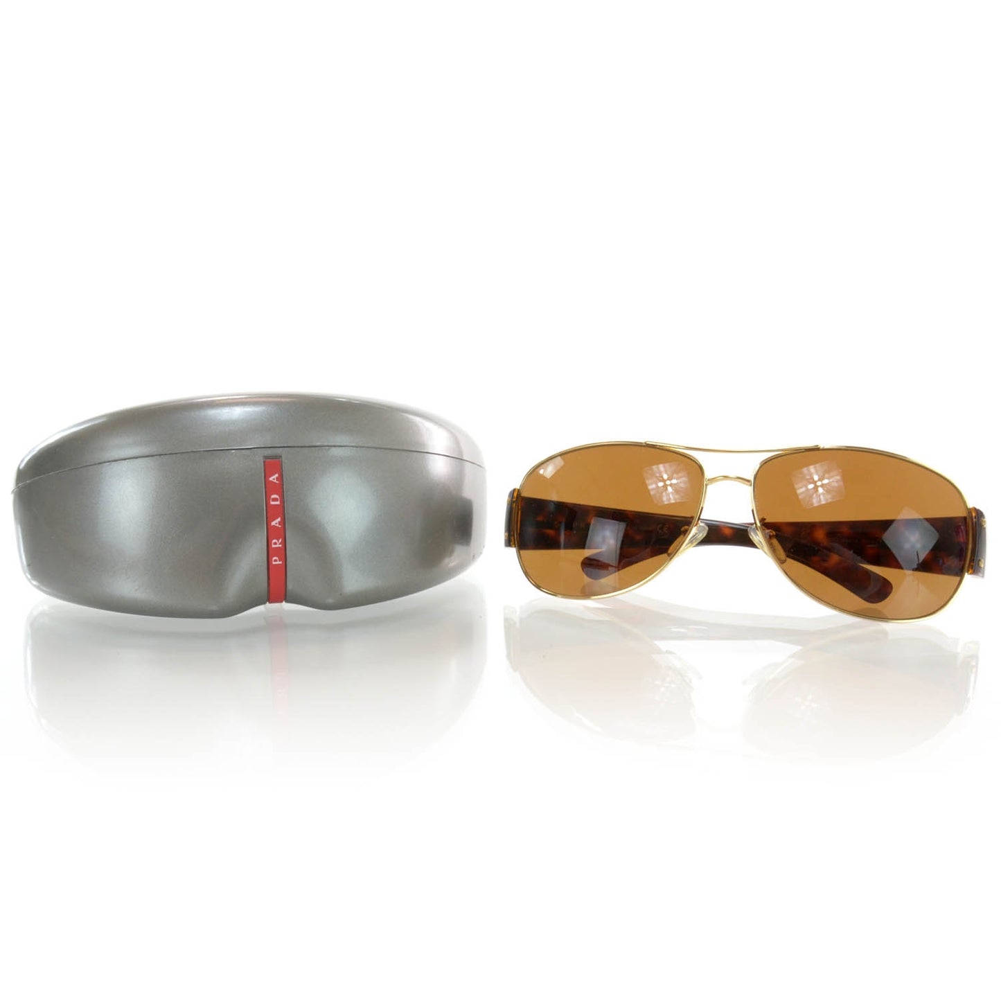 Tortoise Shell Aviator Sunglasses SPR 52G