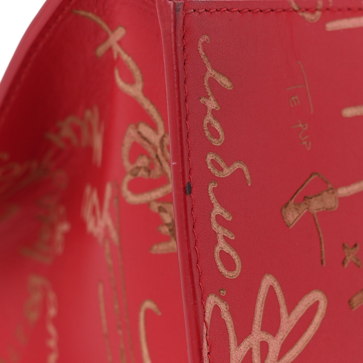 Calfskin Love Perforated Blackout Hardware City Rouge Profond