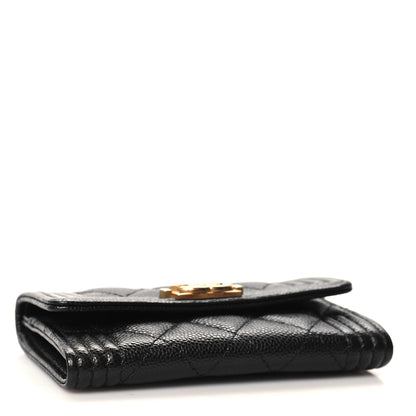 Chanel Caviar Quilted Boy Flap Card Holder Black 4 of 9