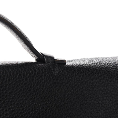 Hermes Taurillon Clemence Sac a Depeche 38 Briefcase Black 11 of 13