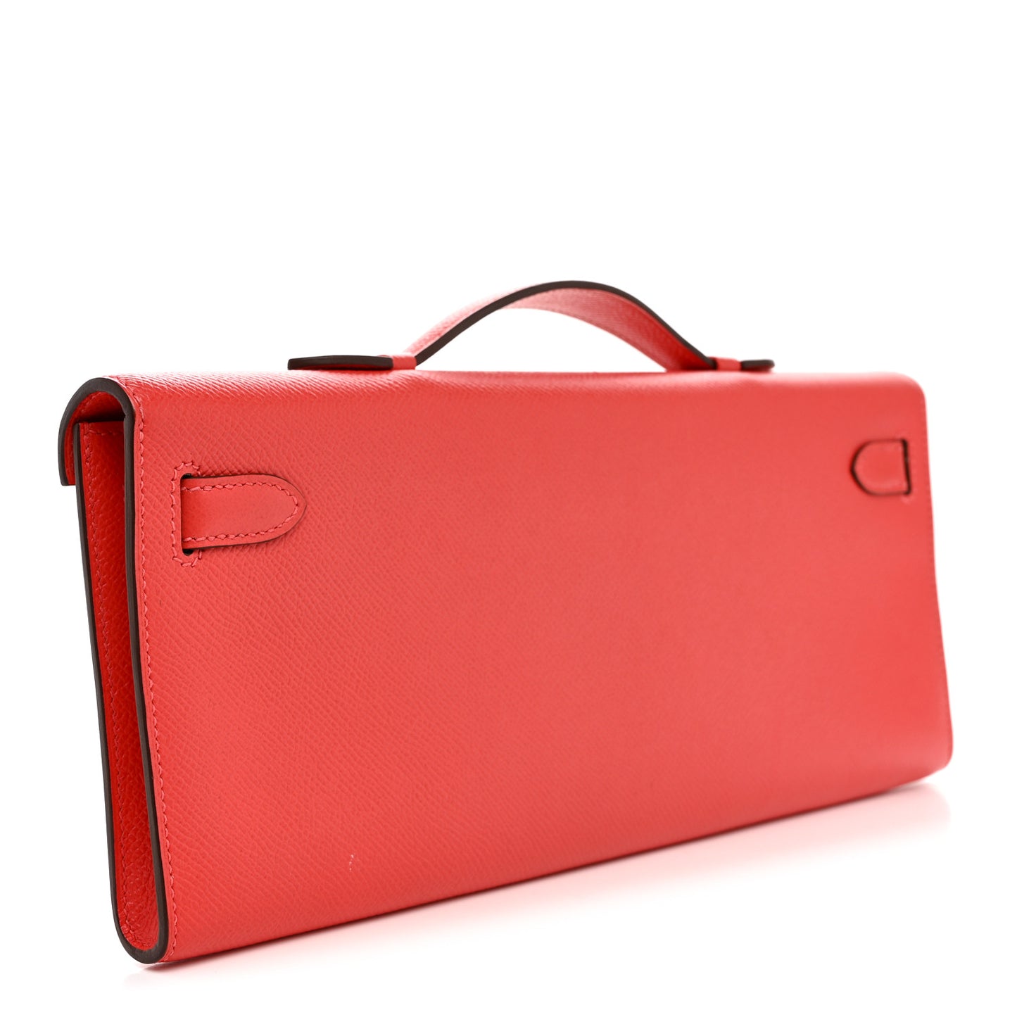 Epsom Kelly Cut Clutch Pochette Rose Jaipur