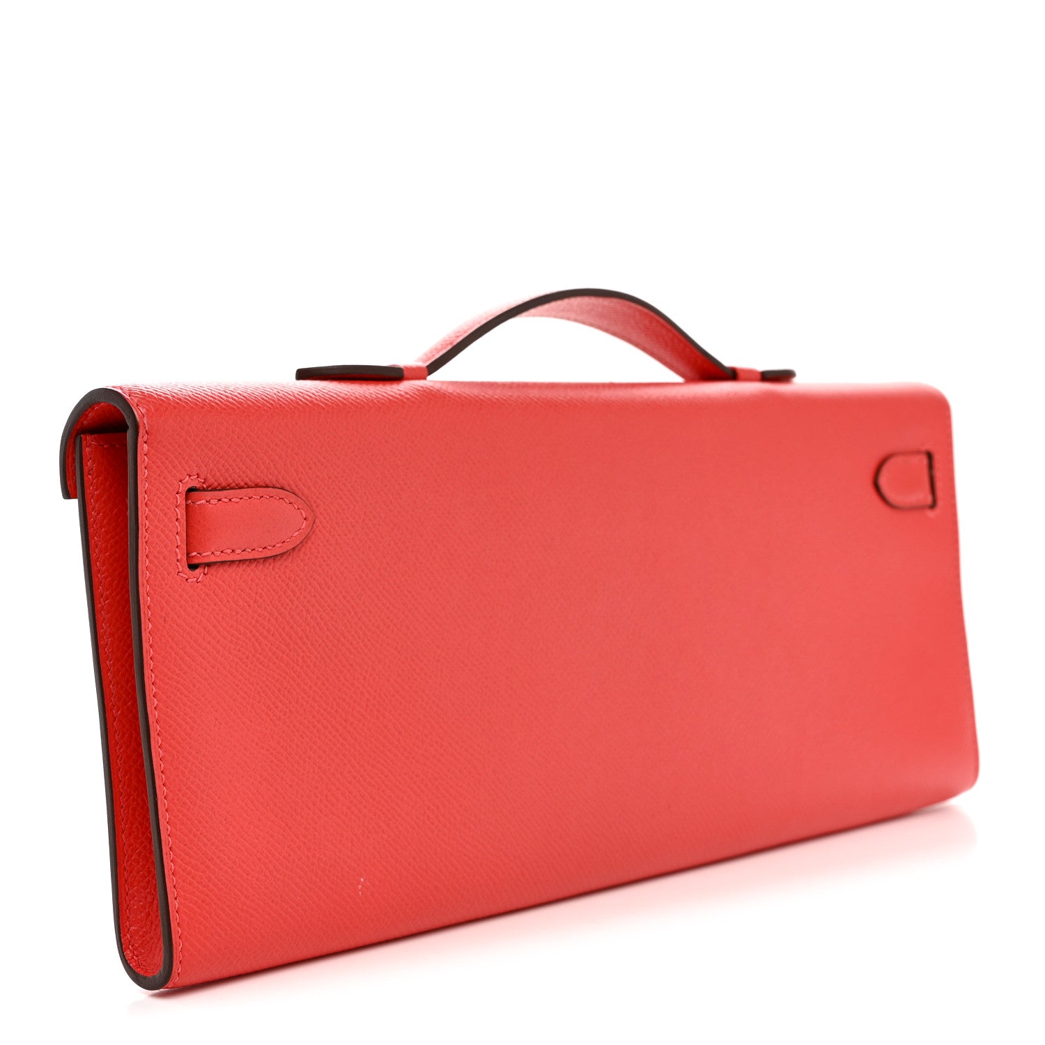 Hermes Epsom Kelly Cut Clutch Pochette Rose Jaipur 3 of 11