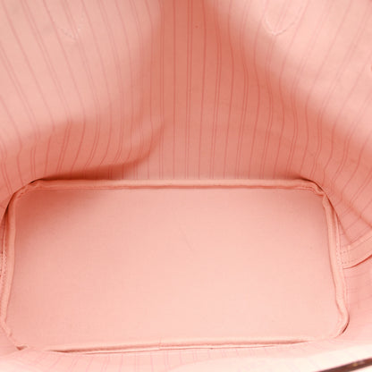 Louis Vuitton Damier Ebene Neo Neverfull MM Rose Ballerine 6 of 11