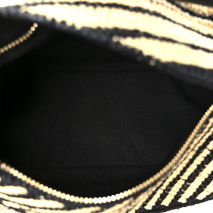 Loewe Calfskin Raffia Paula's Ibiza Small Puzzle Edge Bag Natural Honey Gold 5 of 10