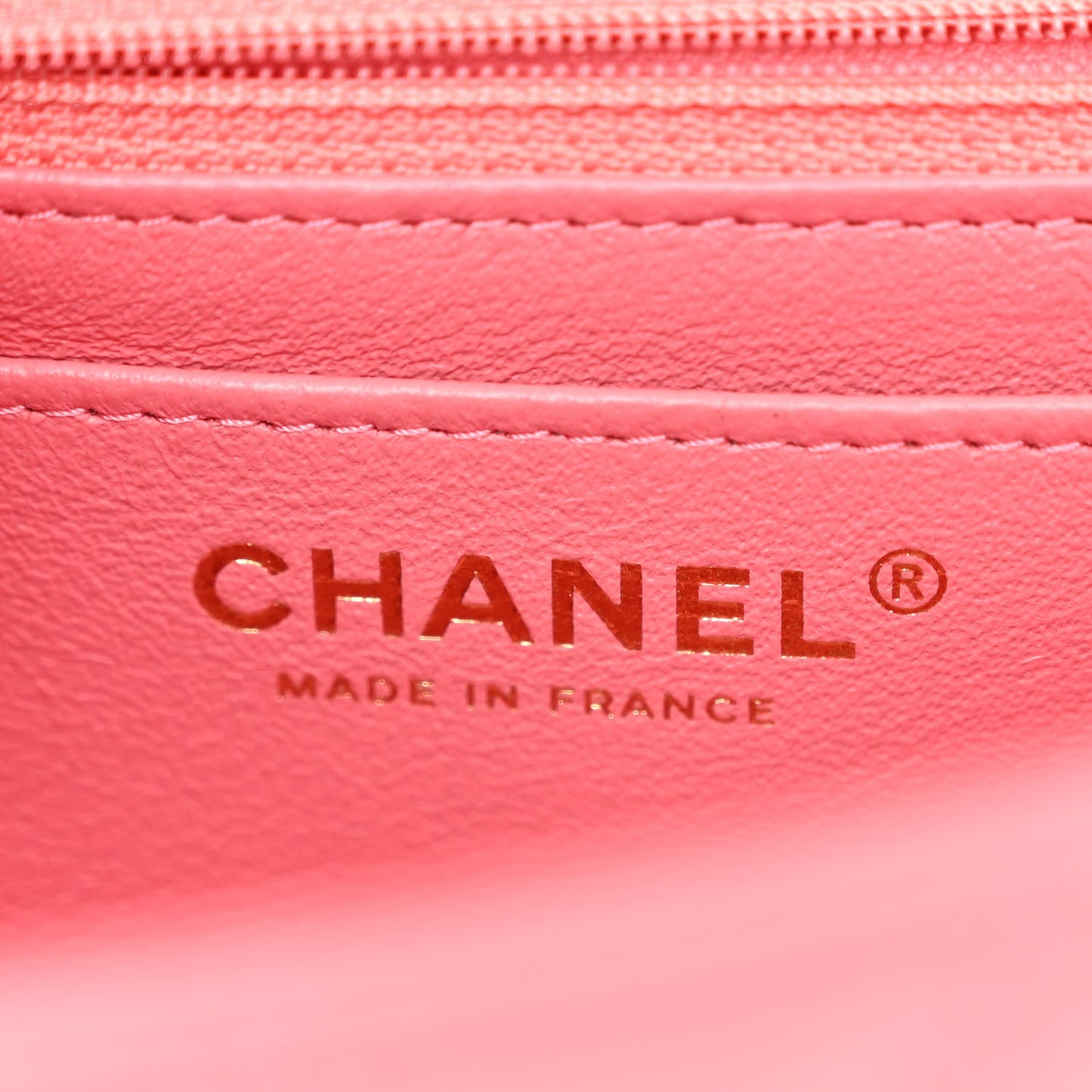 Caviar Quilted Mini Rectangular Flap Dark Pink